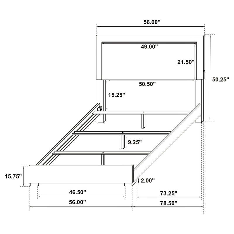 Jeremiah - Bedroom Set With LED Headboard