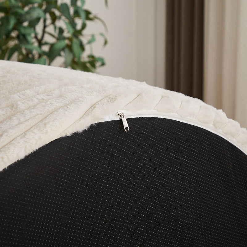Modern Single Sofa With Backrest Pillow For Living Room