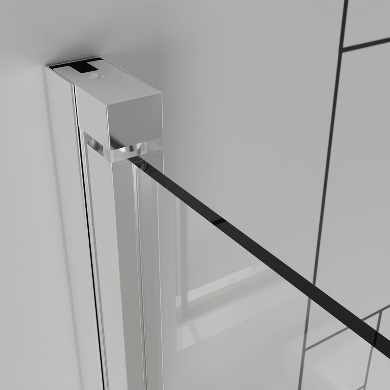 Frameless Bi Fold Shower Doors 30" W X 72" H - Chrome