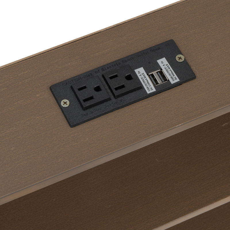 Bunk Bed With Storage Cabinets And USB Ports