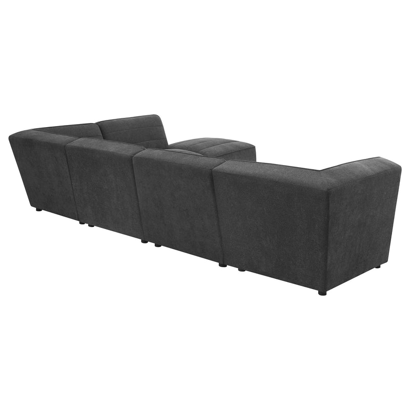 Vincent - 6 Piece Modular Sectional - Charcoal