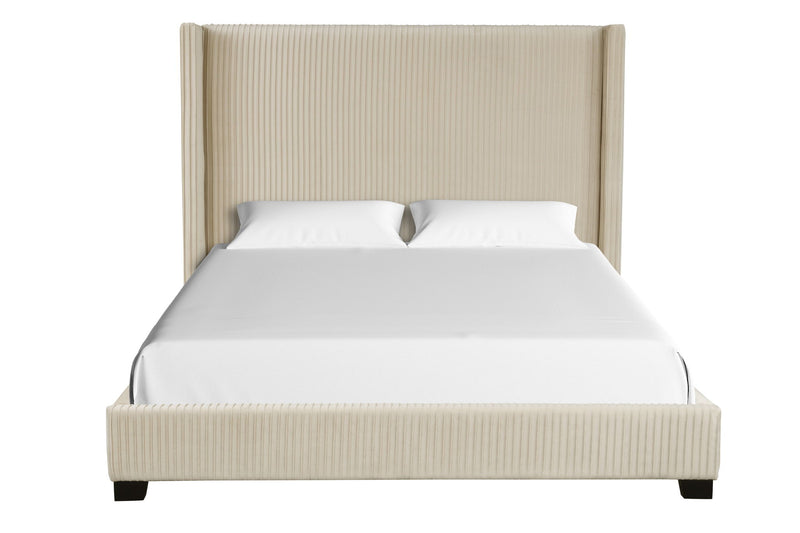 Upholstered Bed, Space-Saving Design