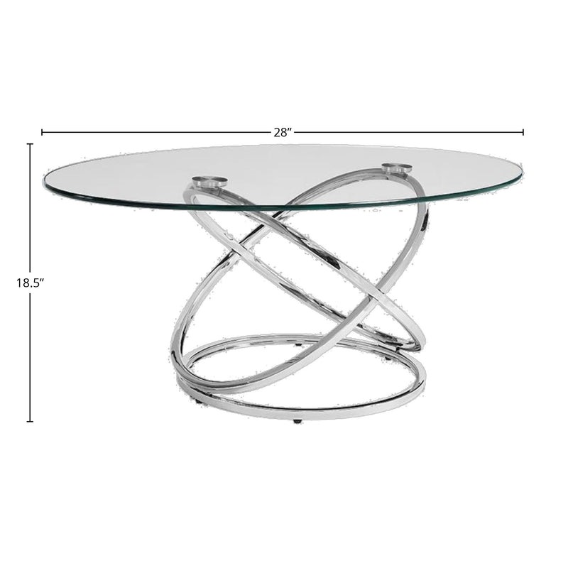 Cocktail Table Set - Chrome