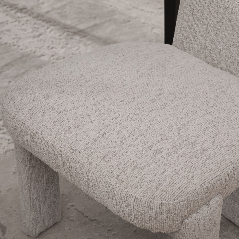 Armless Curved Back Accent Chairs