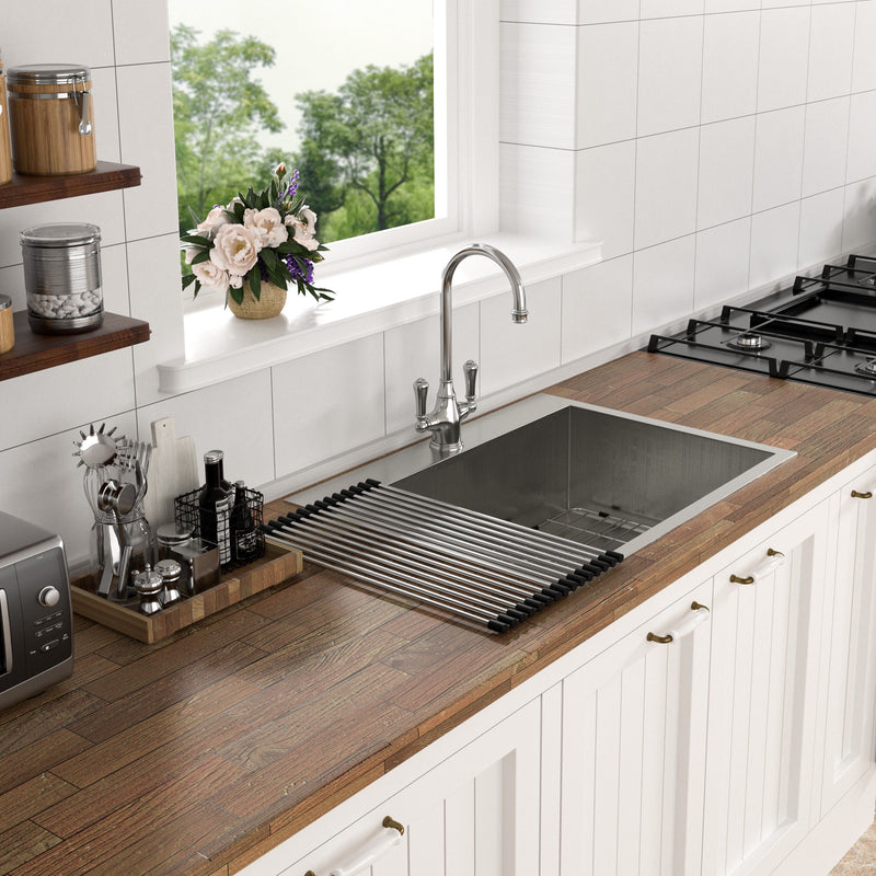 Stainless Steel Drop In Kitchen Sink, Topmount