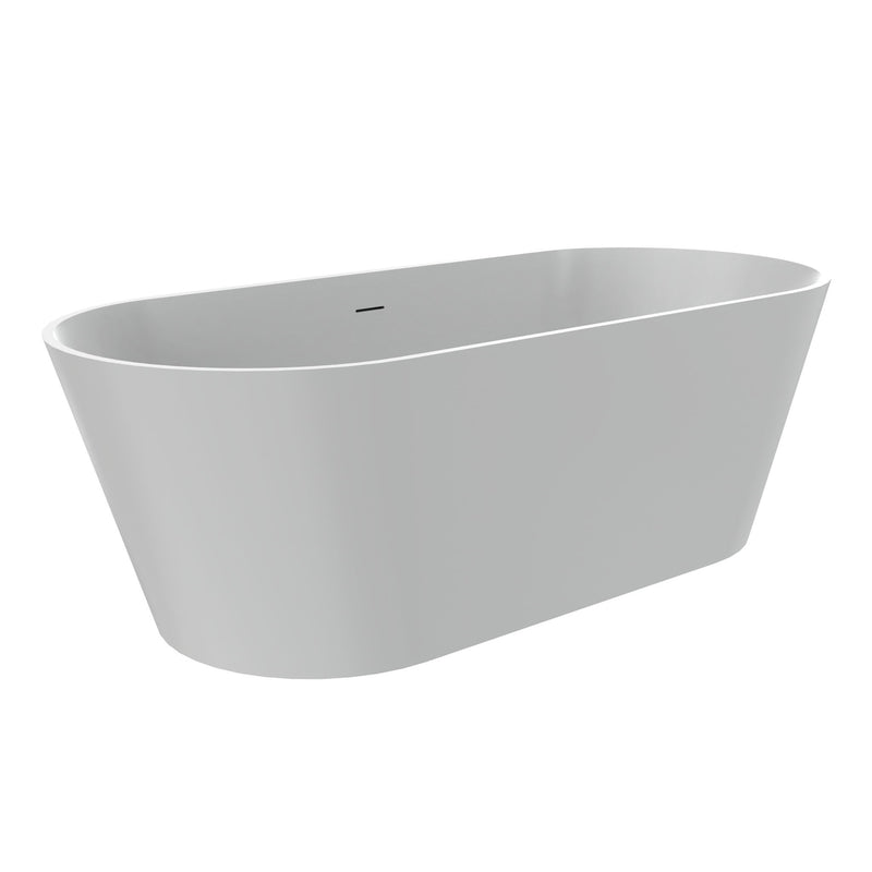 Solid Surface Freestanding Soaking Bathtub & Ergonomic Design
