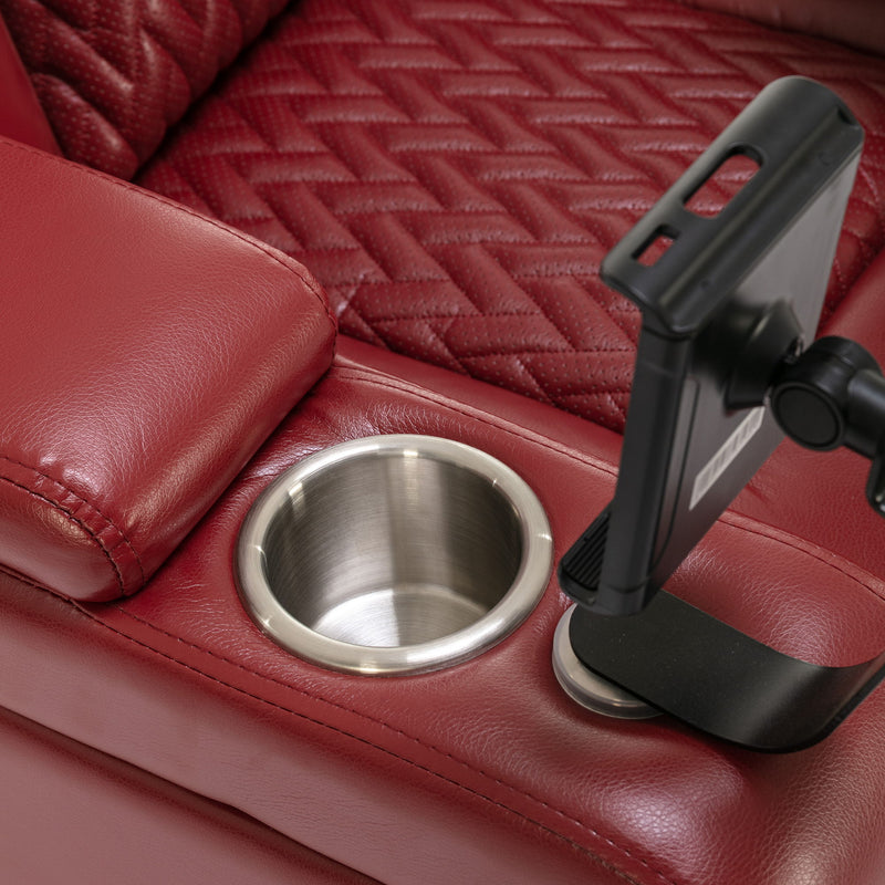 270 Degree Swivel Power Recliner With Tray Table, Phone Holder, Cup Holder, USB Port
