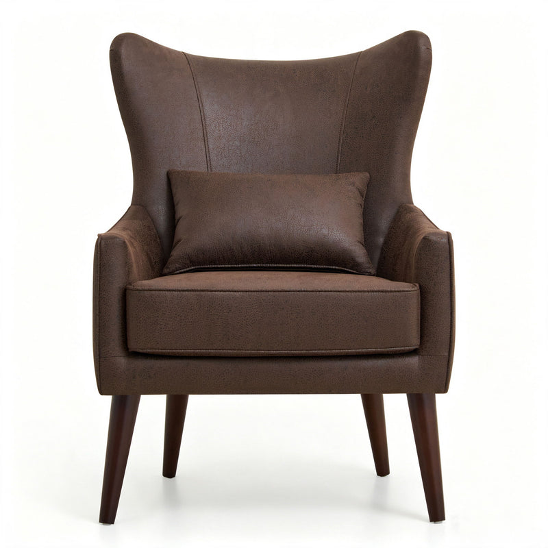 Leisure Chair With Curved Backrest