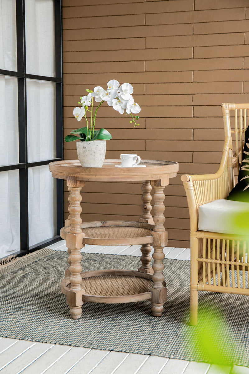 Round 3 Tiered Side Tabel, End Tabel For Lving Room Bedroom Entryway