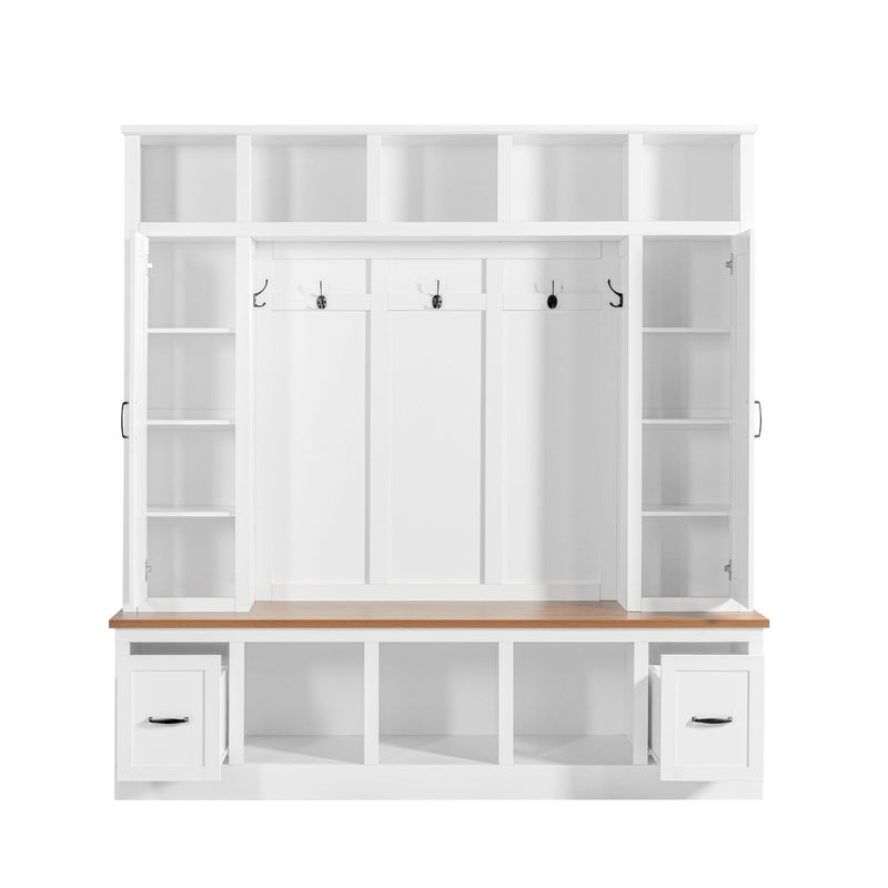 Hall Tree With Storage Bench, Entryway Coat Rack With Hooks