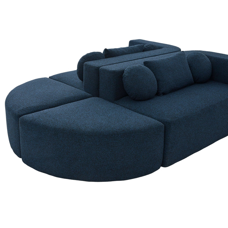 Boneless - Couch Modular Sectional Sofa With Deep Seating And Curved Design