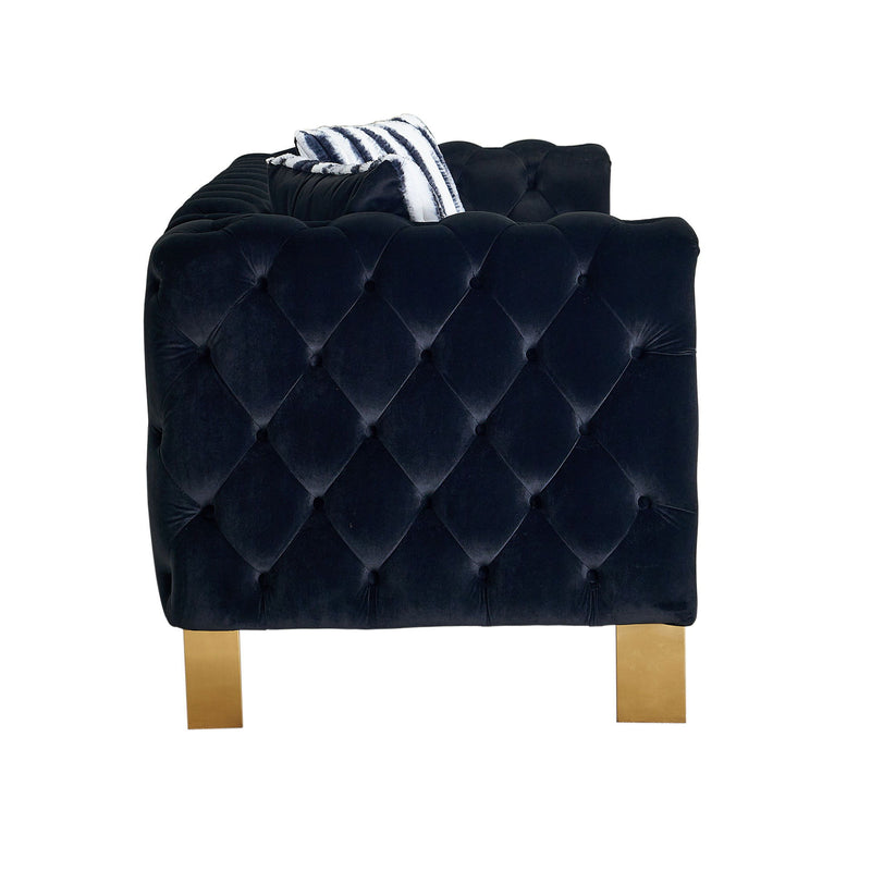 Chesterfield - Modern Tufted Living Room Sofa, 84.25''W Couch