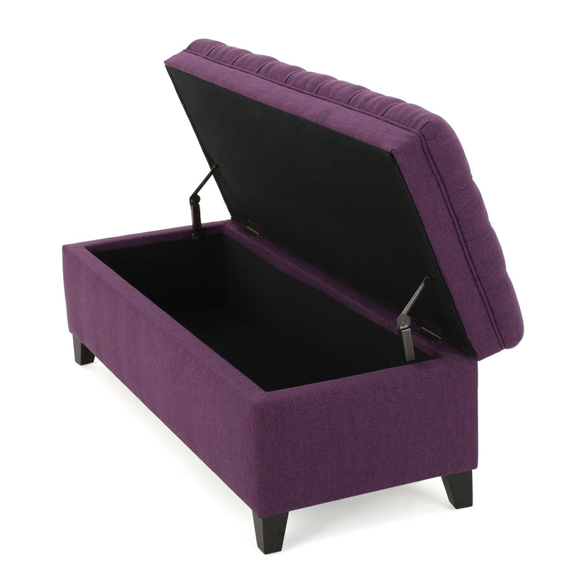 Juliana - Storage Ottoman With Birch Legs