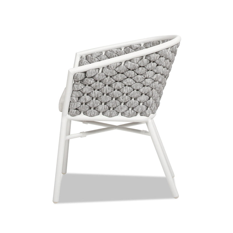 Rowan - Rope Barrel Back Patio Dining Chairs (Set of 2) - White