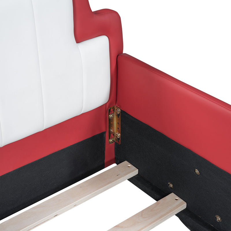 Race Car Shaped Platform Bed With Wheels
