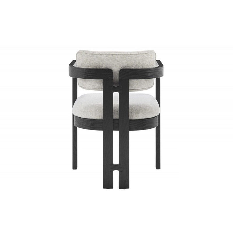 Upholstered Dining Armchair - Black
