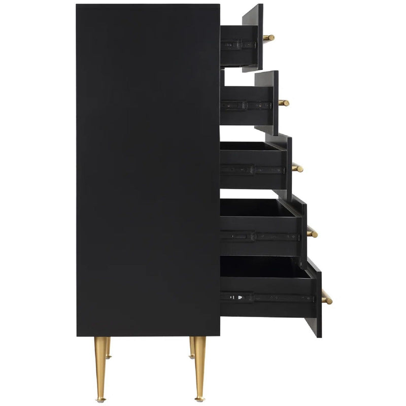Contemporary 5 Drawer Chest For Bedroom