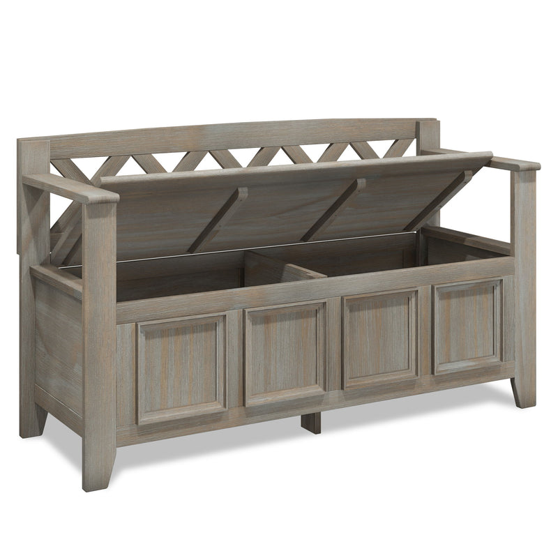 Amherst - Entryway Storage Bench - Light Brown