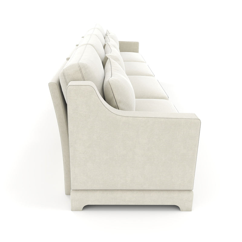 Elegant Sofa With Ergonomic Design And Lumbar Pillows