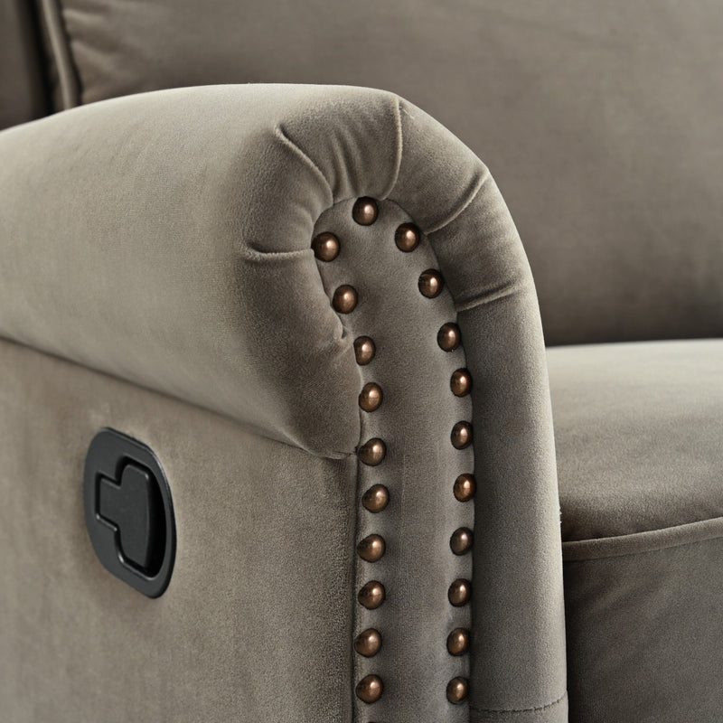 360 Degrees Swivel Recliner Manual Rocking Recliner Home With Adjustable Backrest