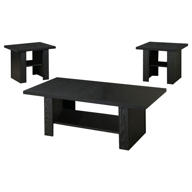 Salton - 3 Piece Coffee Table Set - Black
