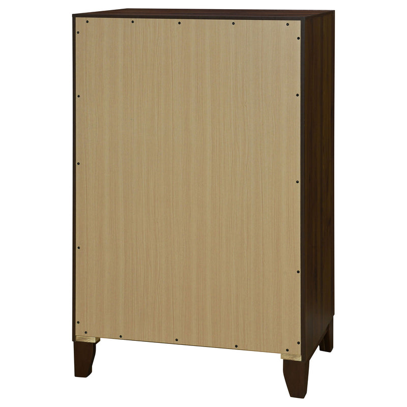 Anza - 4 Drawer Chest Storage Solution - Walnut