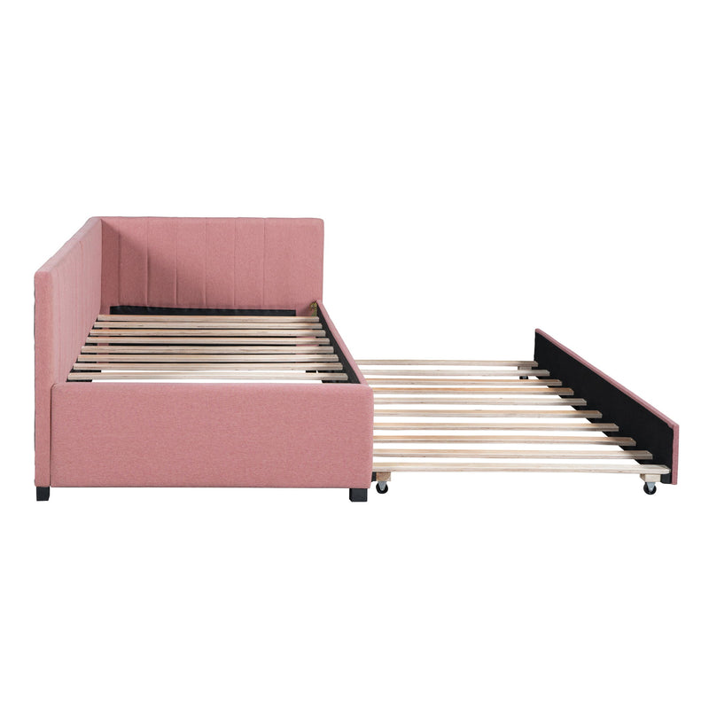 Upholstered Daybed, Sofa Bed Frame, No Box Spring Needed