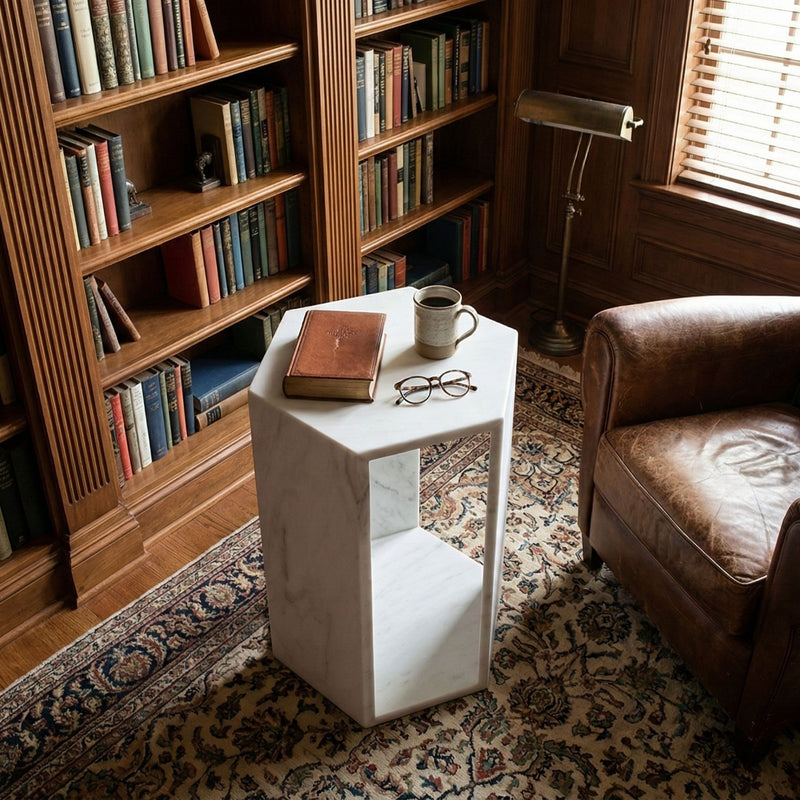 Modern Minimalist Hexagon Side Table