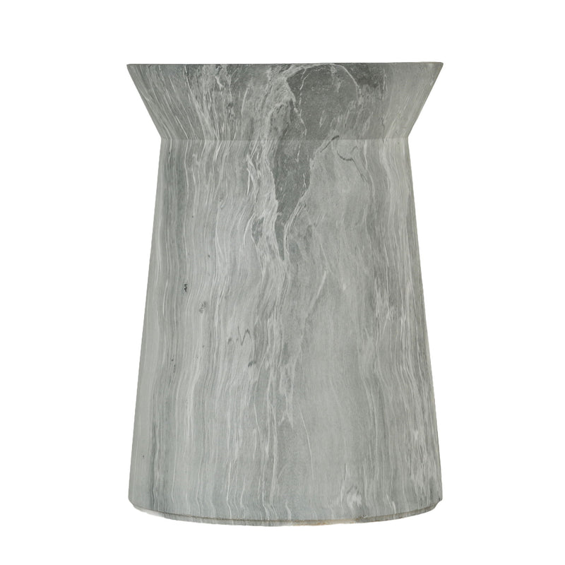 Round Outdoor End Table - Marble