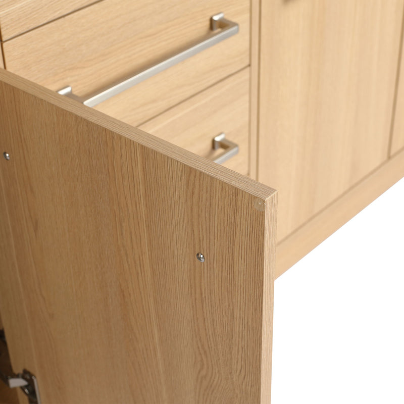 Freestanding Bathroom Vanity With Resin Sink, Soft-Closing Doors And Drawers