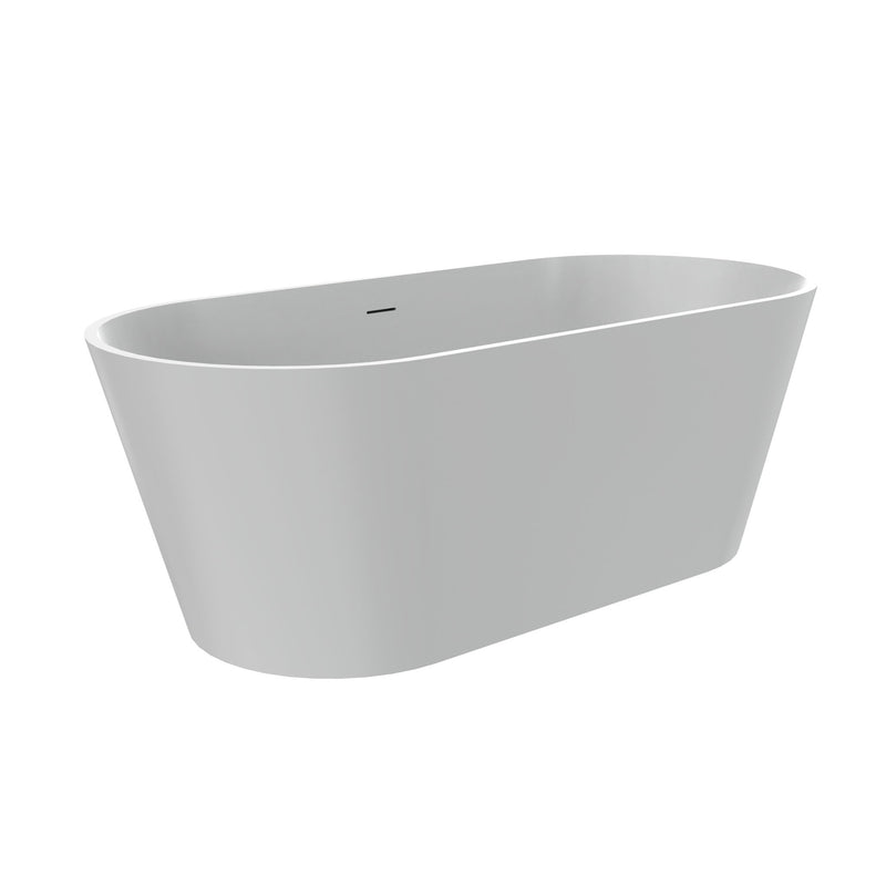 Solid Surface Freestanding Soaking Bathtub & Ergonomic Design