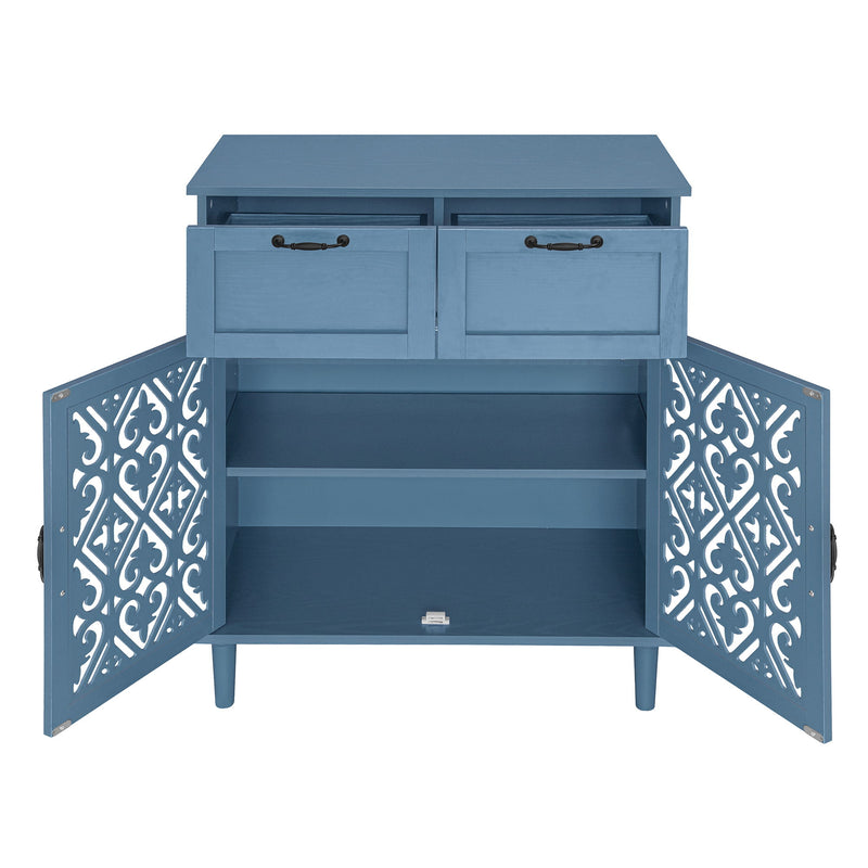 2 Door 2 Drawer Elegant Cabinet