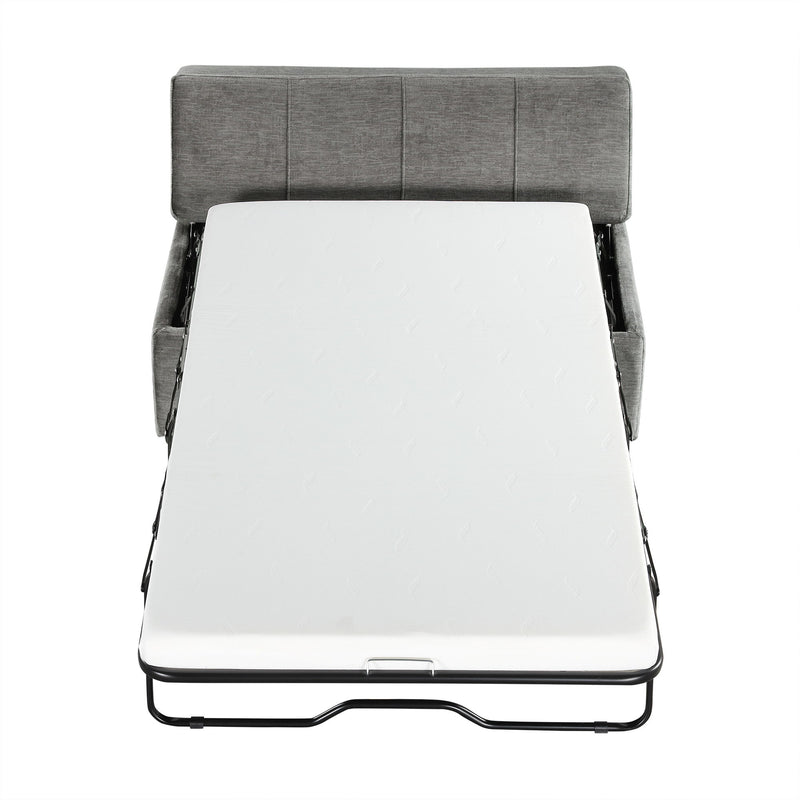 Twin Size Folding Ottoman Sleeper Bed With Mattress Convertible Guest Bed