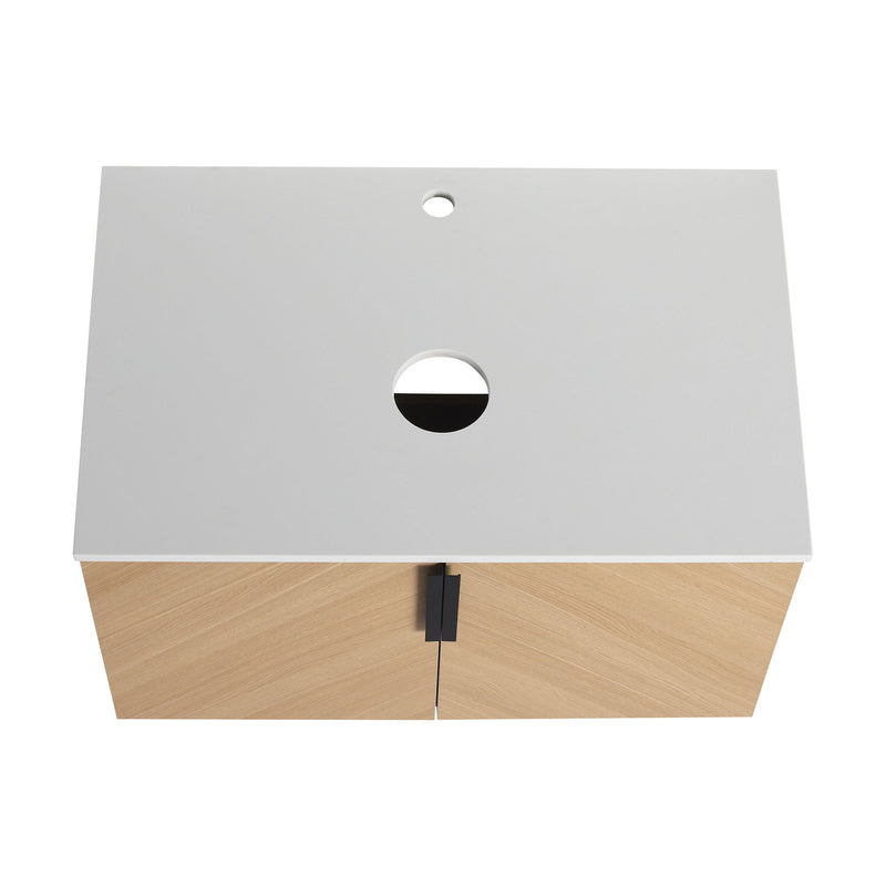 Wall Mounted Bathroom Vanity With Art Sink