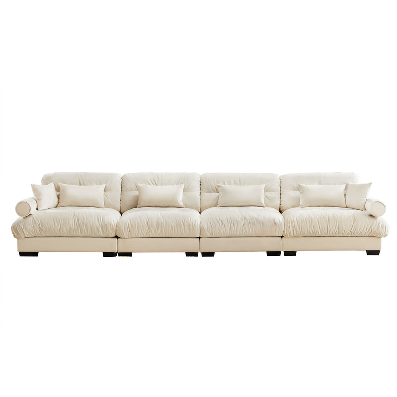 Super Comfort Oversized Modular Sectional Sofa, Deep Seat Convertible L Shaped Couch