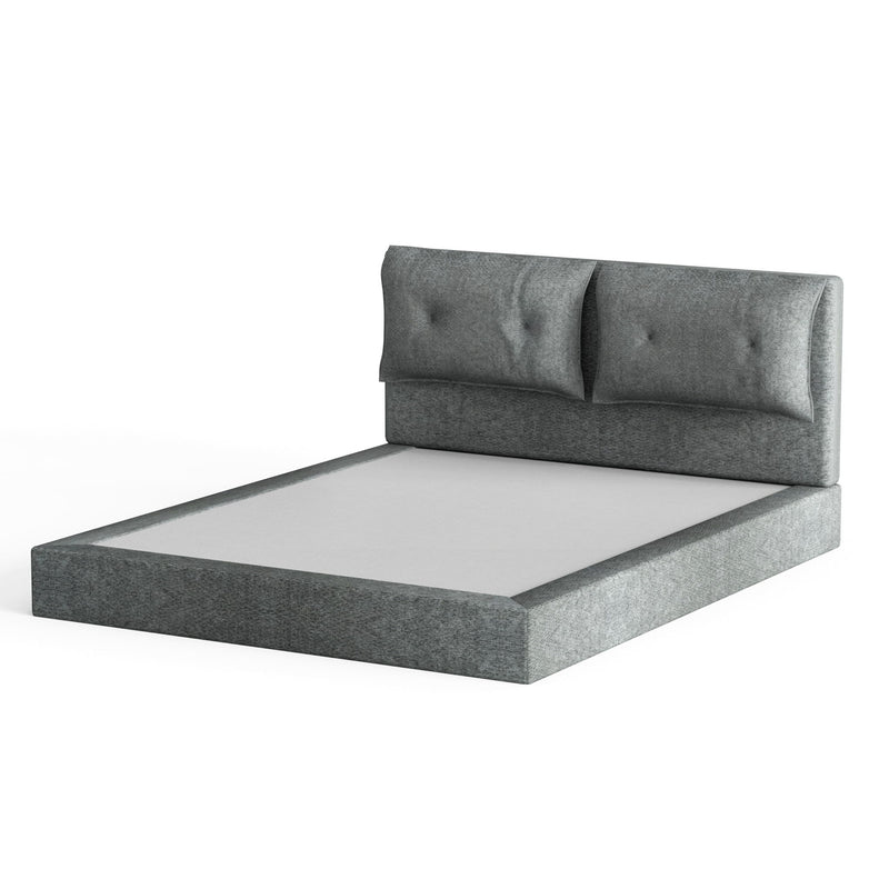 Airframe - Upholstered Bed Frame With Double Layered Upholstered Headboard