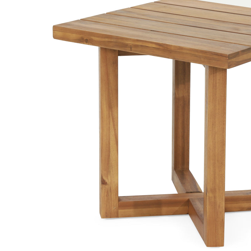 Ella - Square Side Table With Cross Stretcher Base