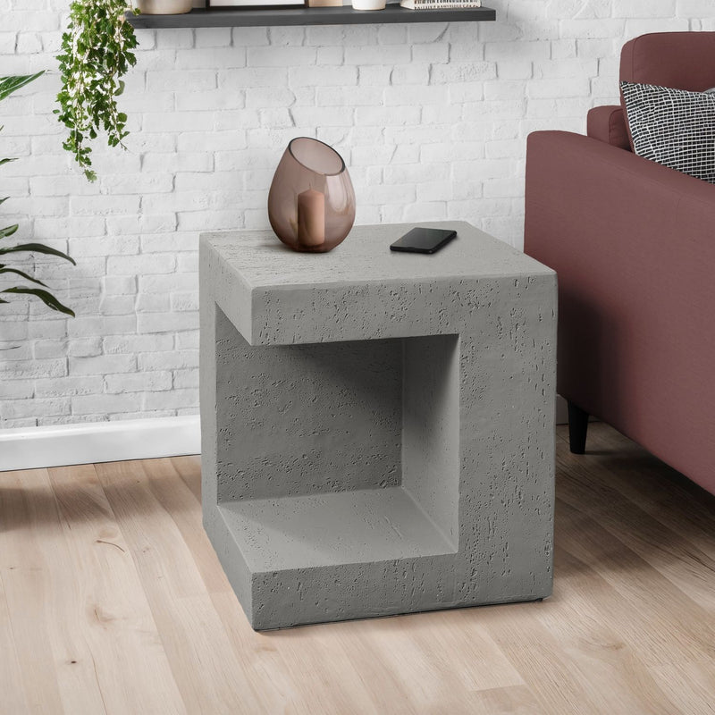 Contemporary Square Accent Table Indoor / Outdoor