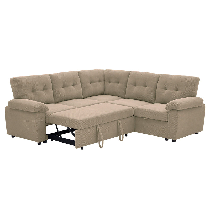 Convertible Sectional Sofa Bed & Pull Out Sleeper And Storage