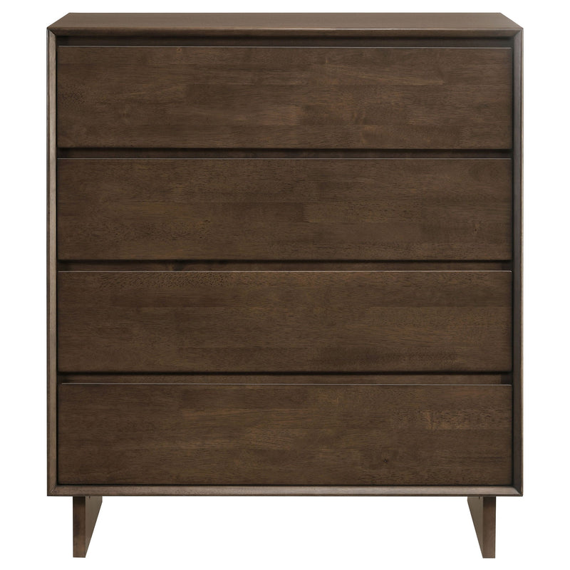 Hemlock - 4 Drawer Chest Of Drawers - Dark Brown