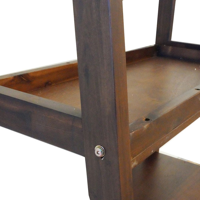 Ladder Shelf, Ladder Style Display Shelf - Natural Wood / Brown