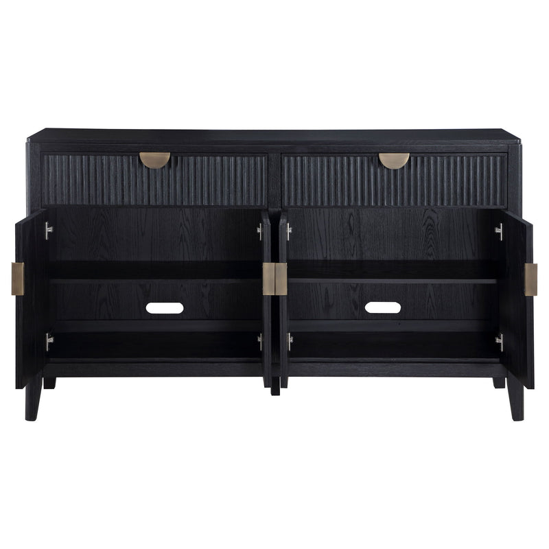 Mason - 2 Drawer Sideboard Storage Furniture - Black