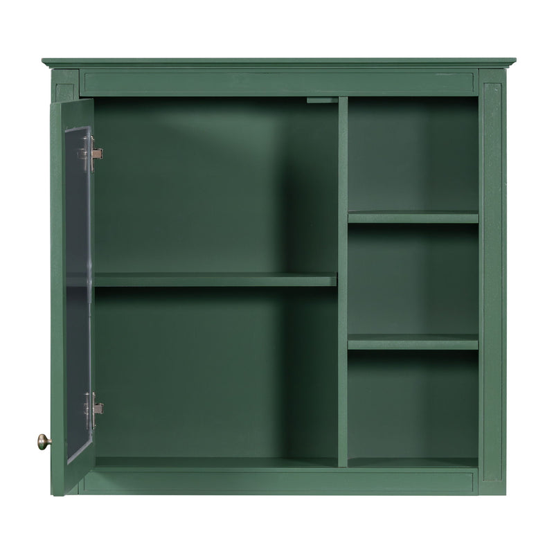 Wall Mounted Medicine Cabinet With Mirror And 3 Open Shelves