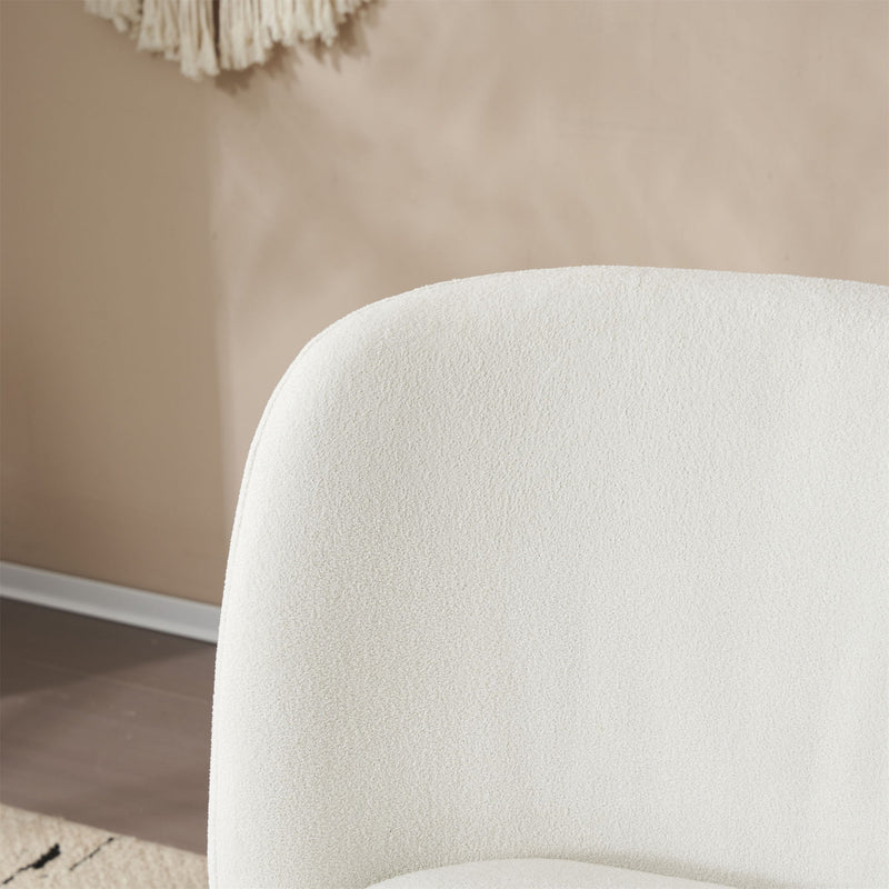 Modern Low Back Accent Upholstered Armless Living Room Chairs, Round Feet