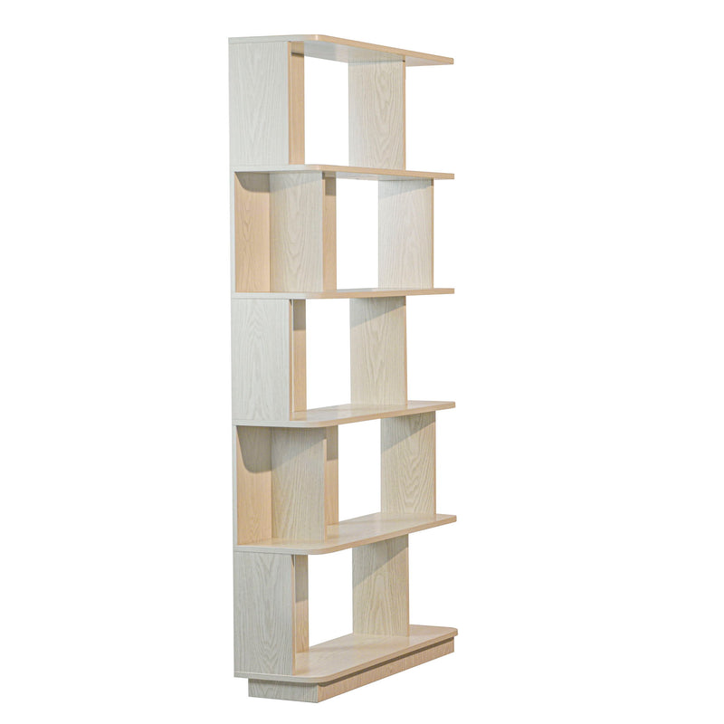 Modern 5 Tier Open Storage Bookcase