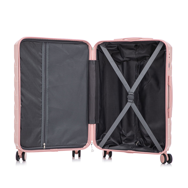 3 Pieces Set 20" / 24" / 28" Spinner Wheel Luggage With Combination Lock