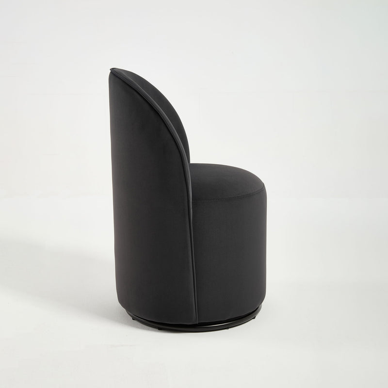 360 Degree Swivel Armless Dining Barrel Chair