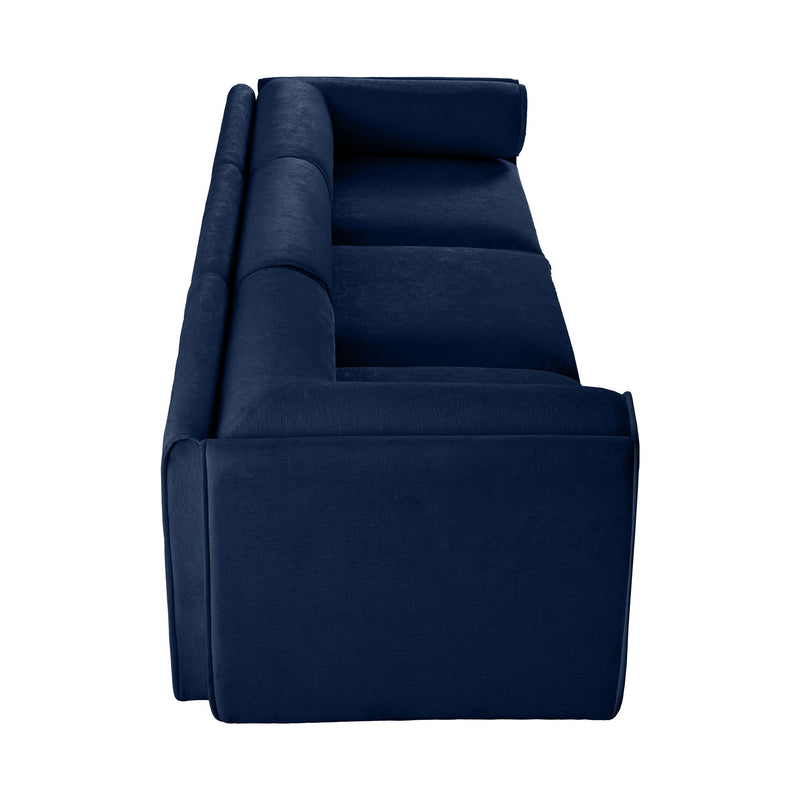 Stylish Sofa With Storage Seat And Cylindrical Backrest