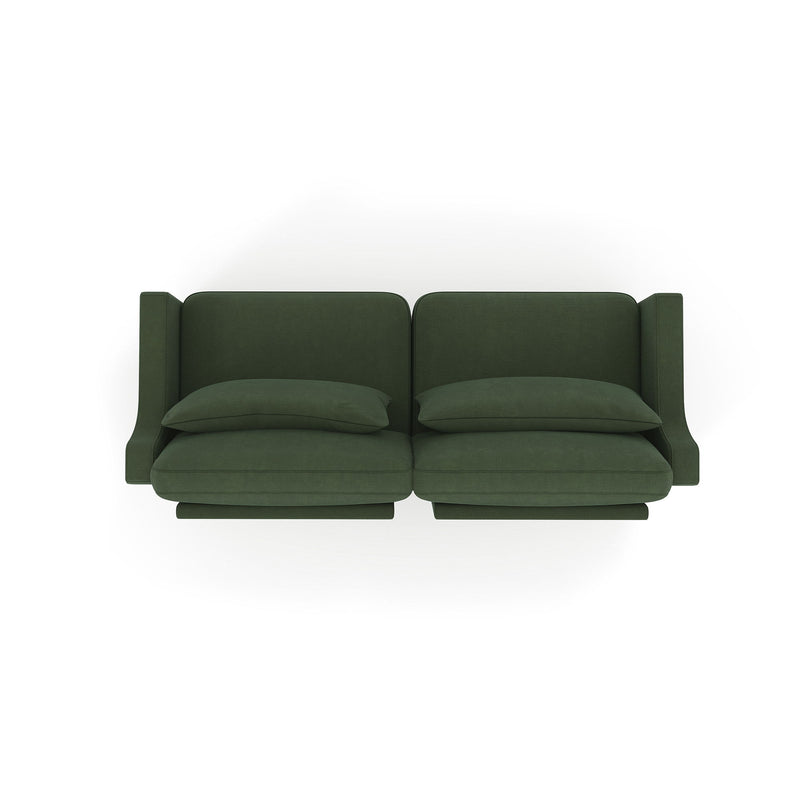 Elegant Sofa With Ergonomic Design And Lumbar Pillows