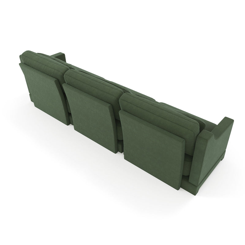 Elegant Sofa With Ergonomic Design And Lumbar Pillows